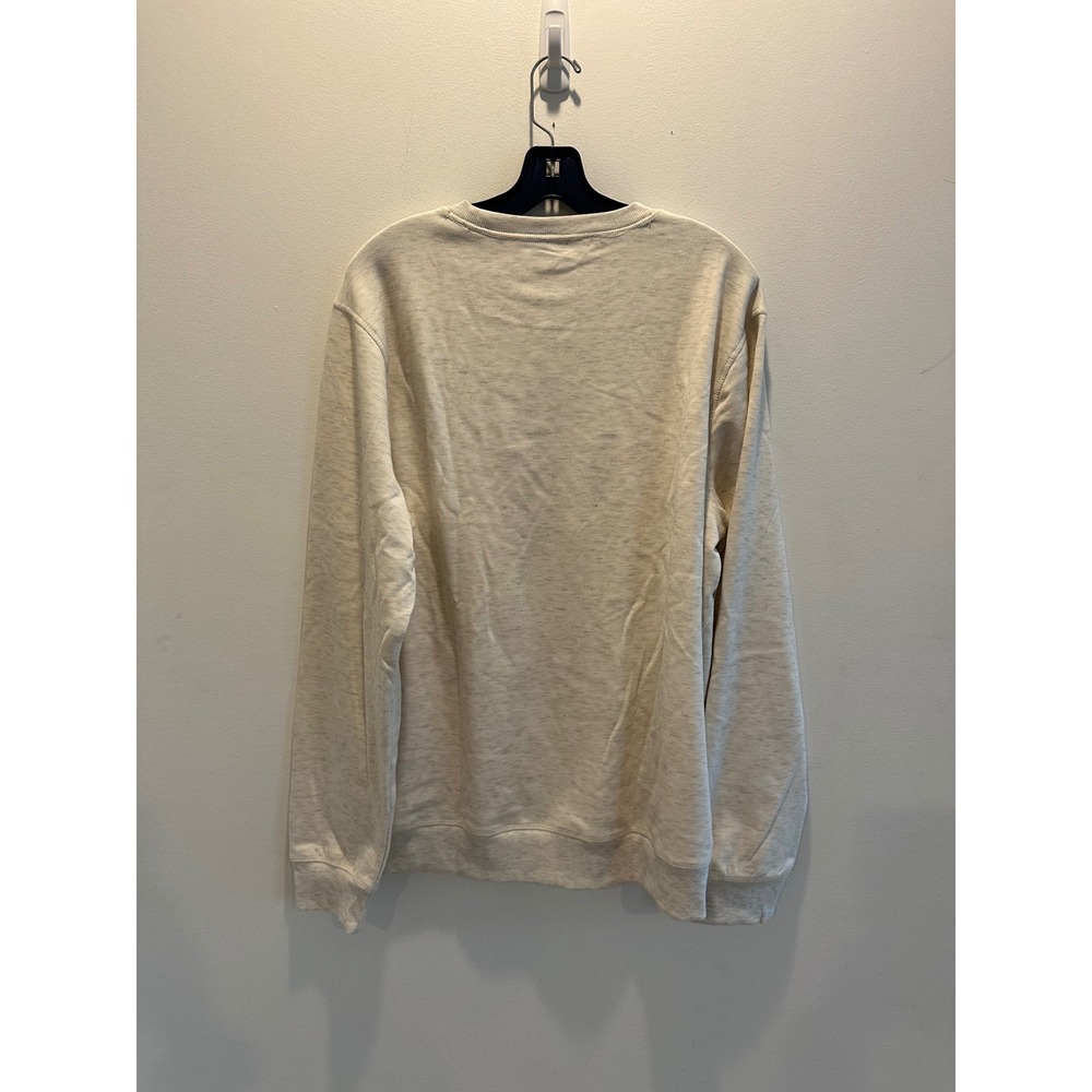 Eddie Bauer Lounge Mens Oatmeal Heather Crewneck Sweatshirt EM34LK005D NWT L - Picture 3 of 4